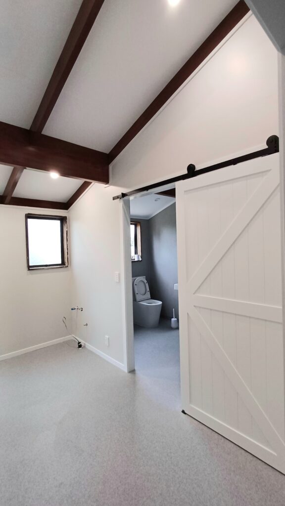 Bathroom entrance door painting